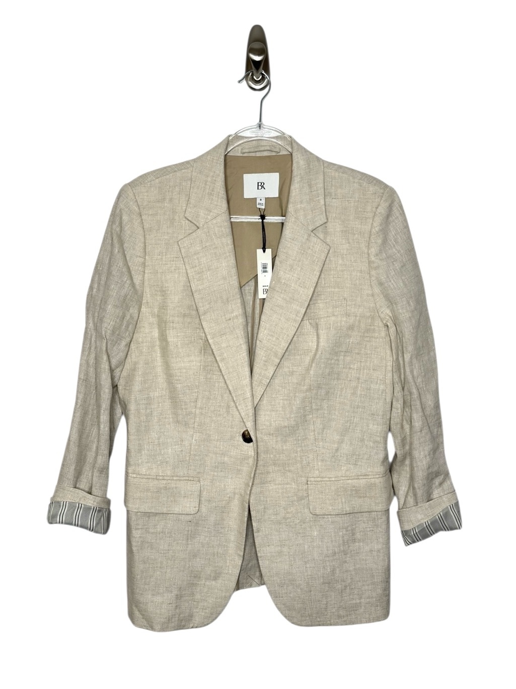 Banana Republic | Nwt Core Linen Blazer In Natural 8